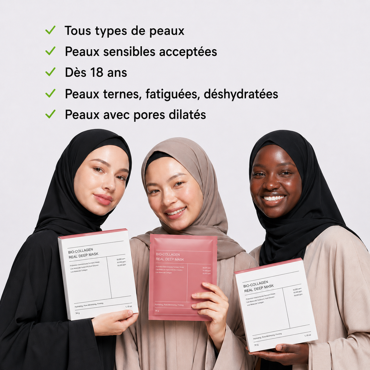 Masque Bio-Collagène (10 masques)