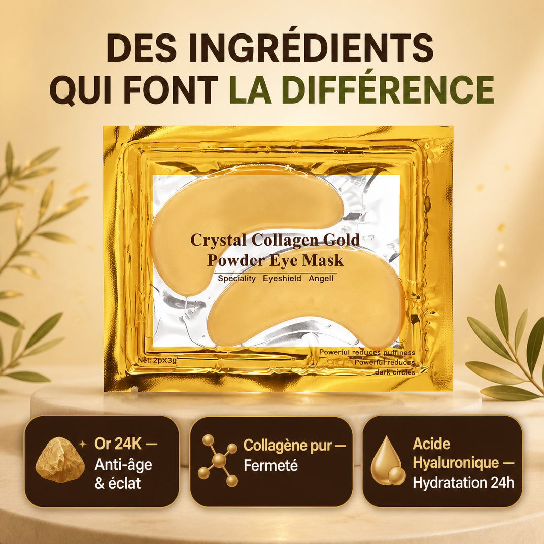 Patch Yeux Anti-Cernes Or 24K