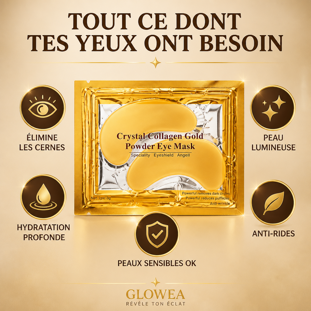 Patch Yeux Anti-Cernes Or 24K